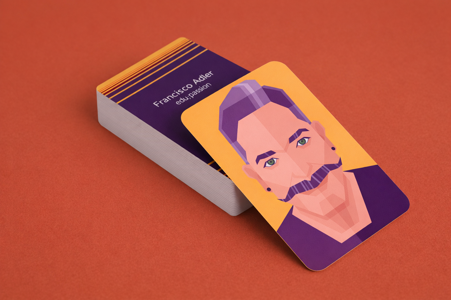 Rounded Satin Business Cards