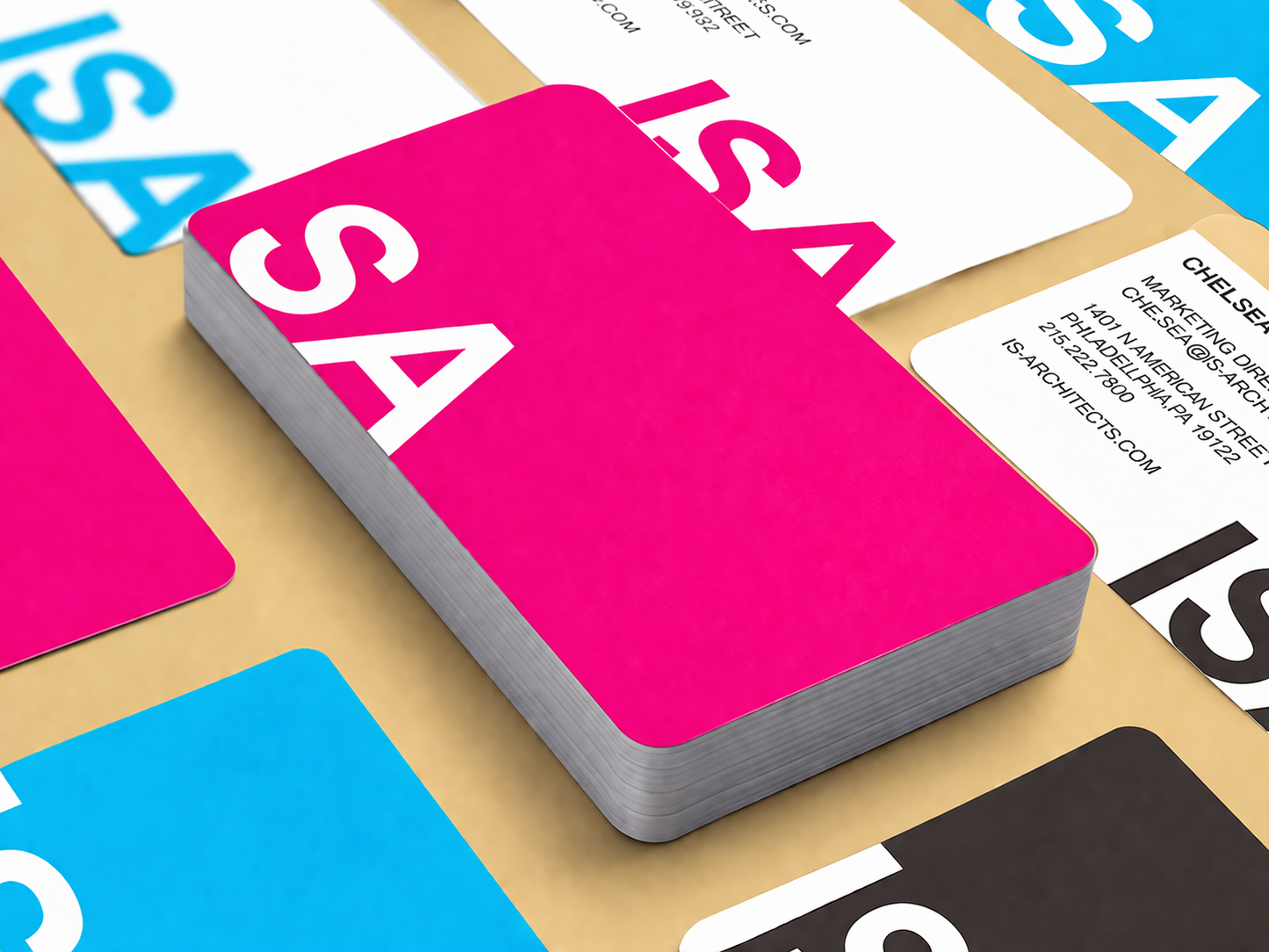 Rounded Satin Business Cards