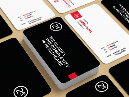 Rounded Satin Business Cards
