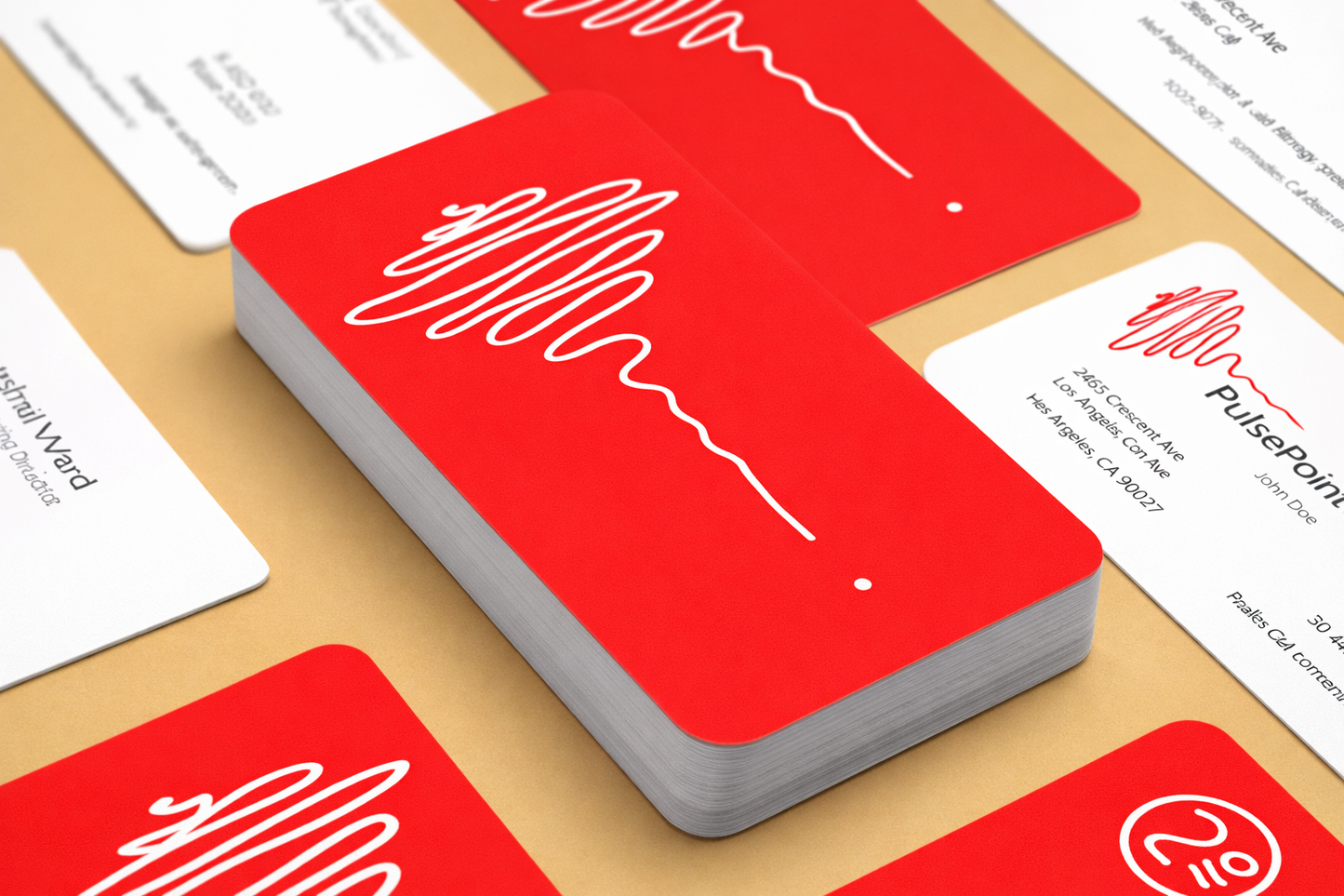 Rounded Satin Business Cards