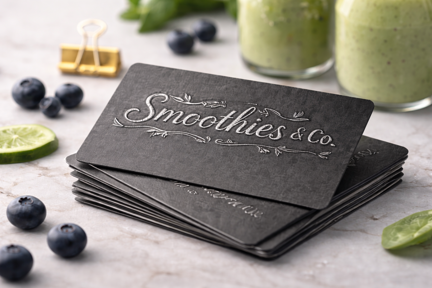 Embossed Gloss Business Cards