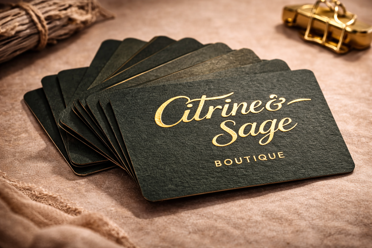 Raised Foil Business Cards