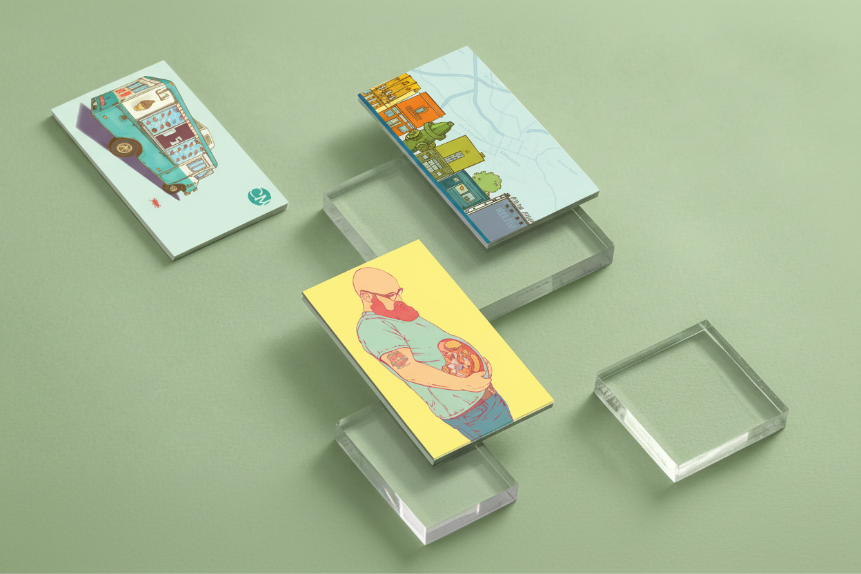 Embossed Gloss Business Cards